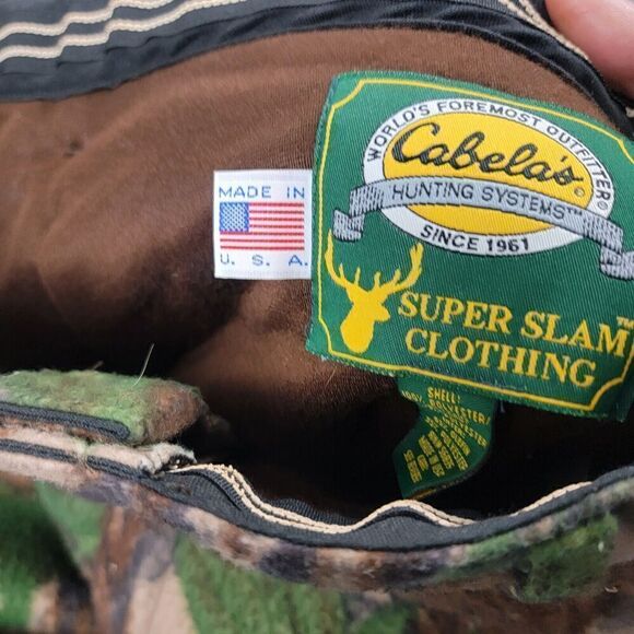 Vintage Cabela’s Super Slam Clothing Breakup Camo Hunting Pants Mens Size 36 USA - Picture 7 of 11